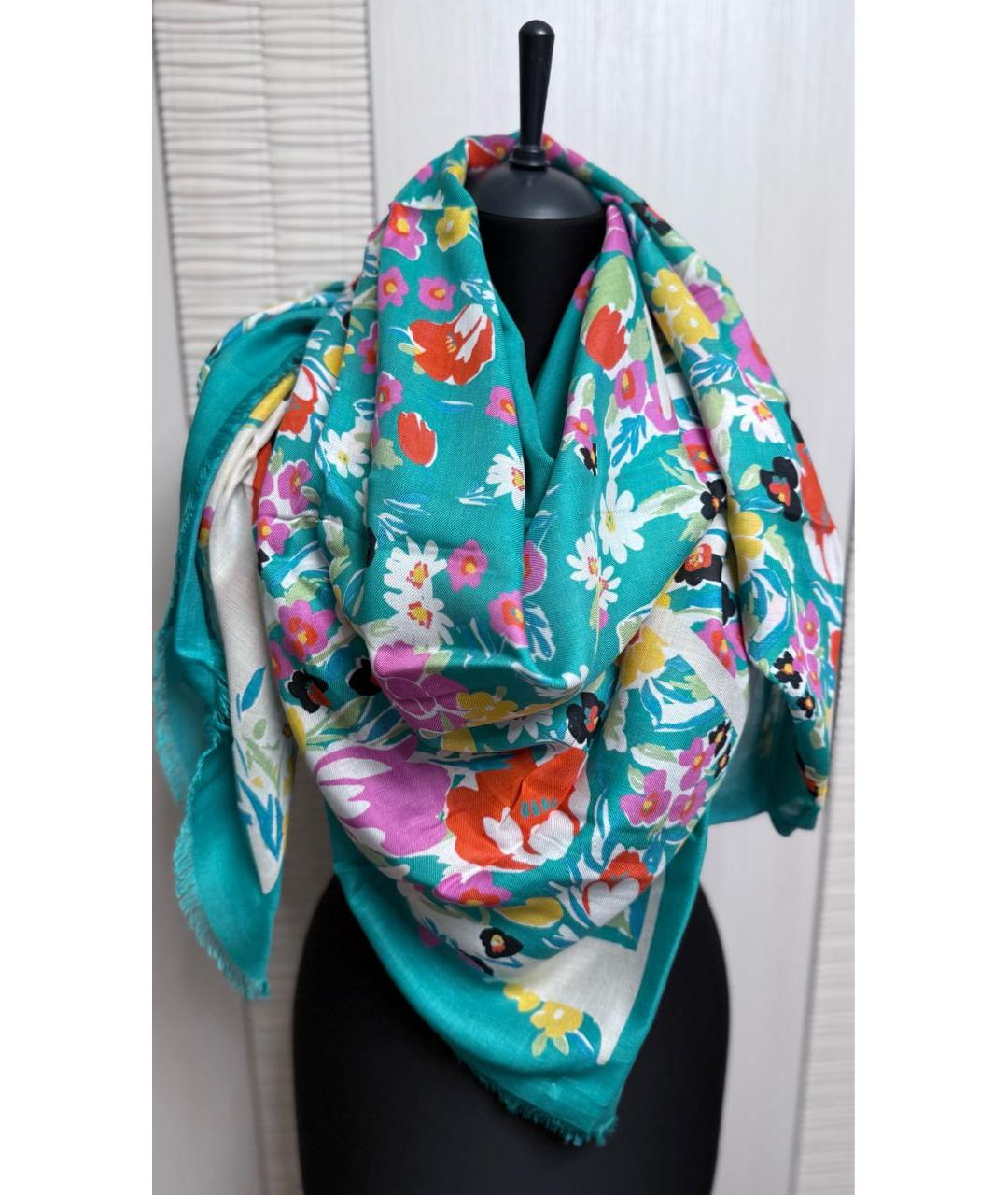 LANVIN Зеленый платок, фото 2