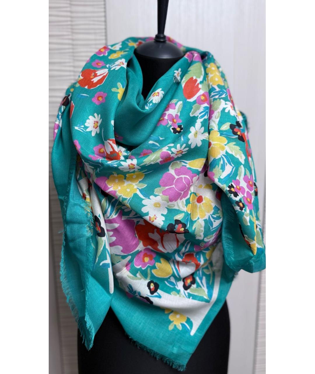 LANVIN Зеленый платок, фото 9