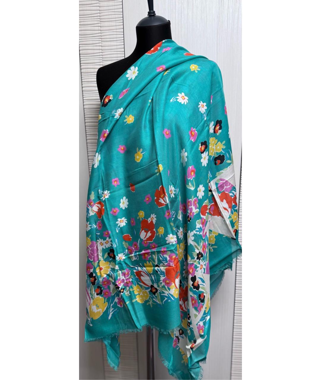 LANVIN Зеленый платок, фото 6