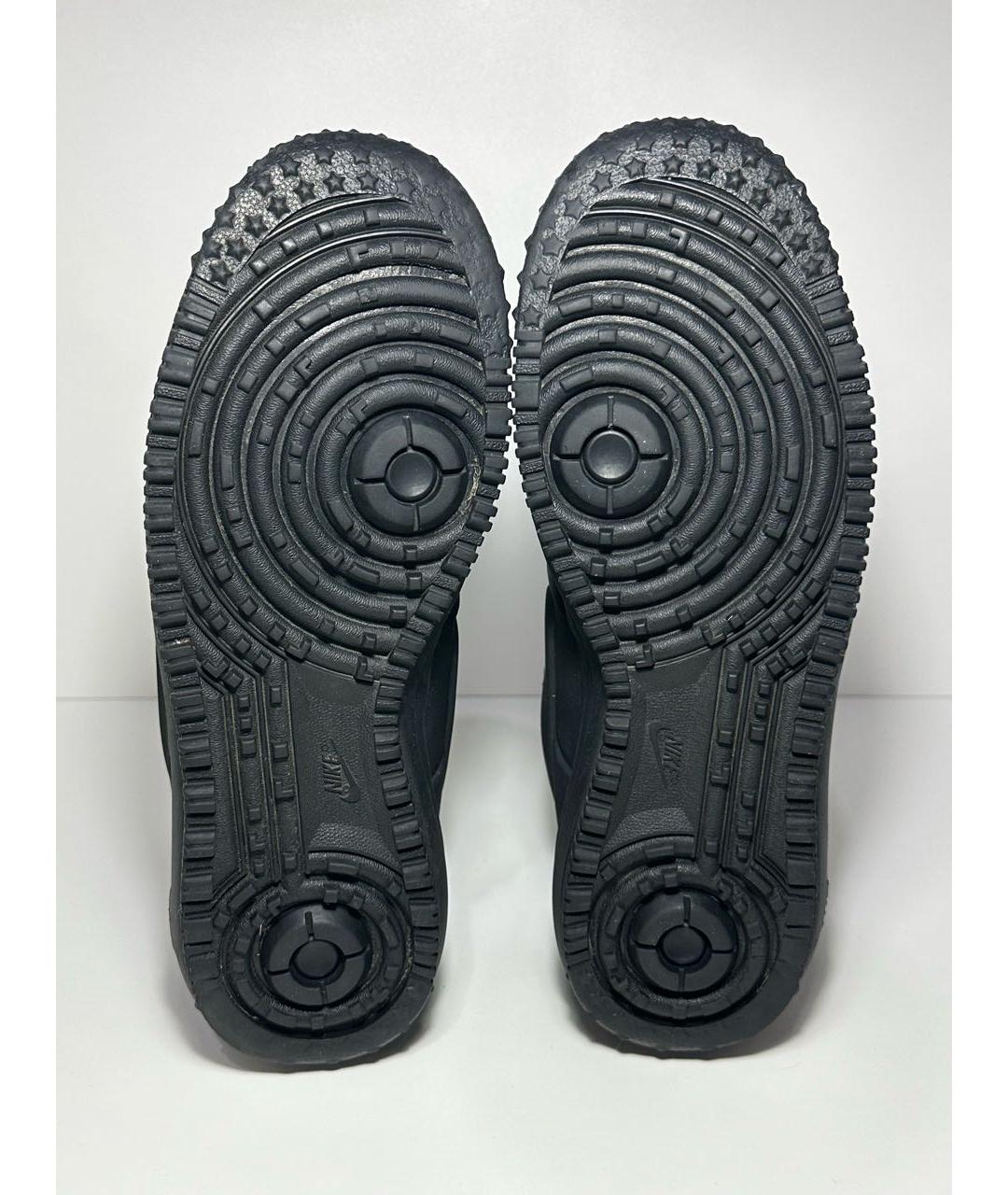 NIKE Черные нубуковые высокие кроссовки / кеды, фото 8