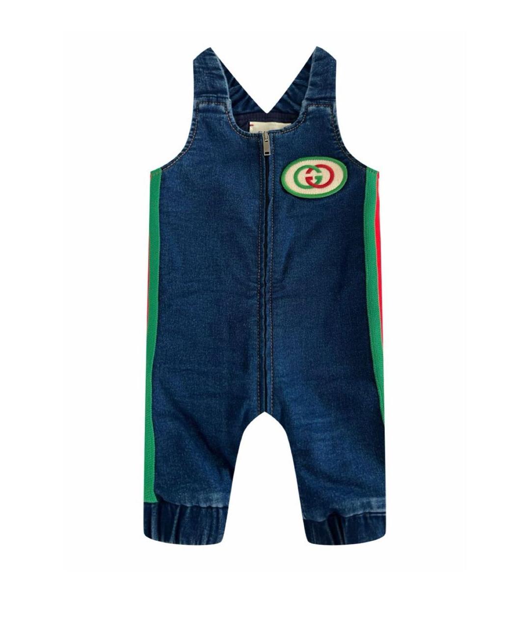 GUCCI Синий деним комбинезон, фото 6