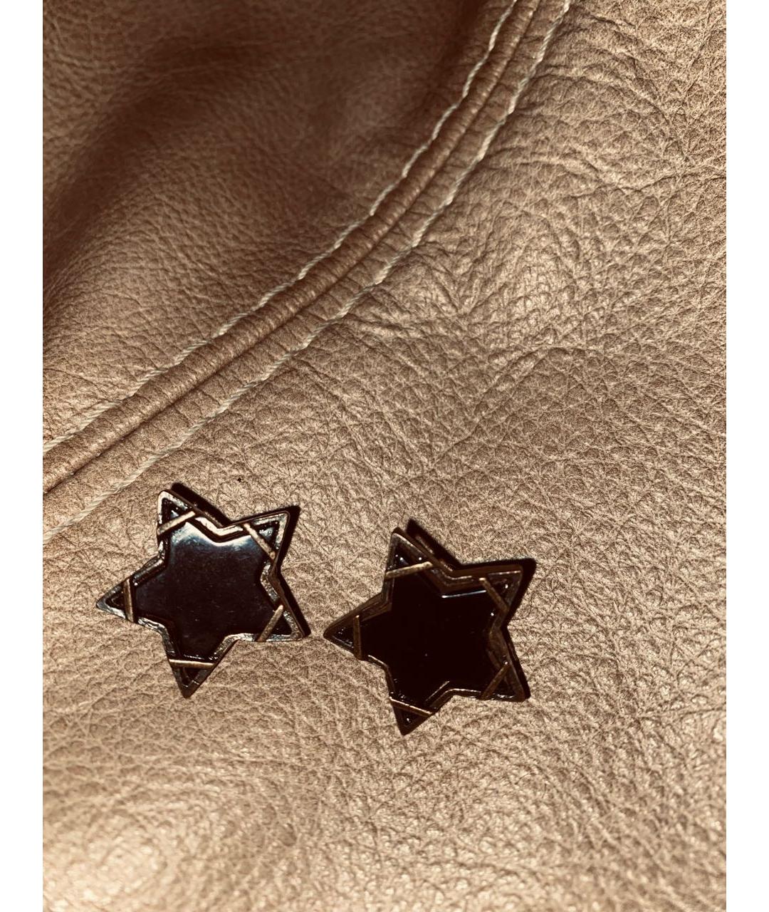 SAINT LAURENT Черные металлические клипсы, фото 2