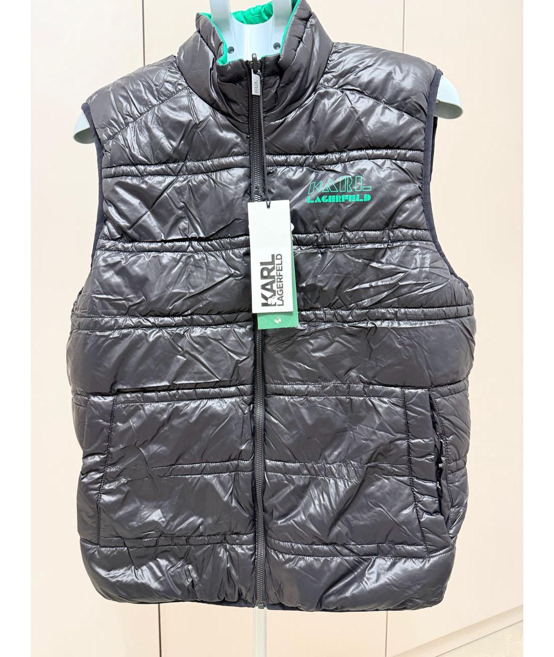 KARL LAGERFELD Черный полиамидовый жилет, фото 9