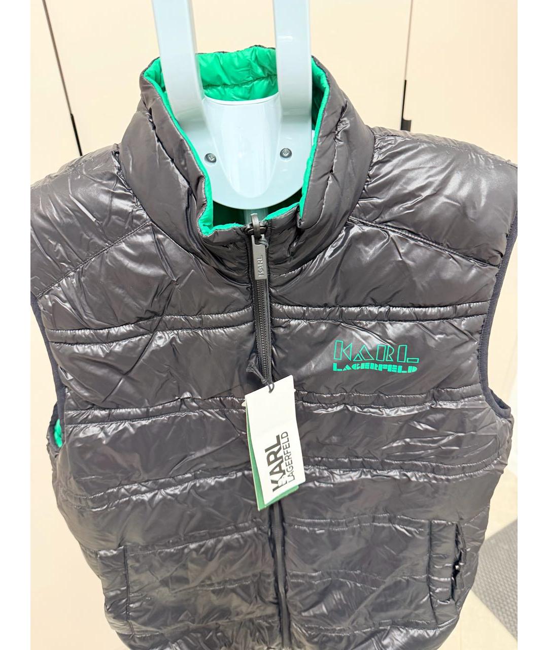 KARL LAGERFELD Черный полиамидовый жилет, фото 8