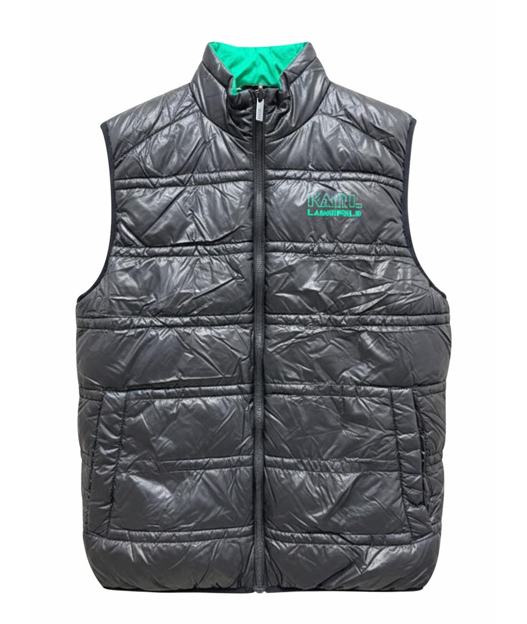 KARL LAGERFELD Черный полиамидовый жилет, фото 1