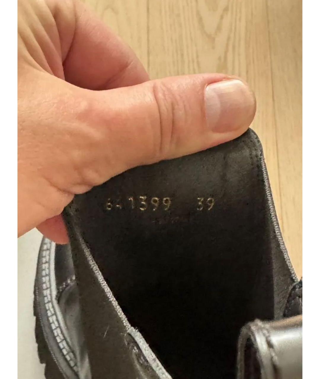 BALENCIAGA Черные кожаные полусапоги, фото 7