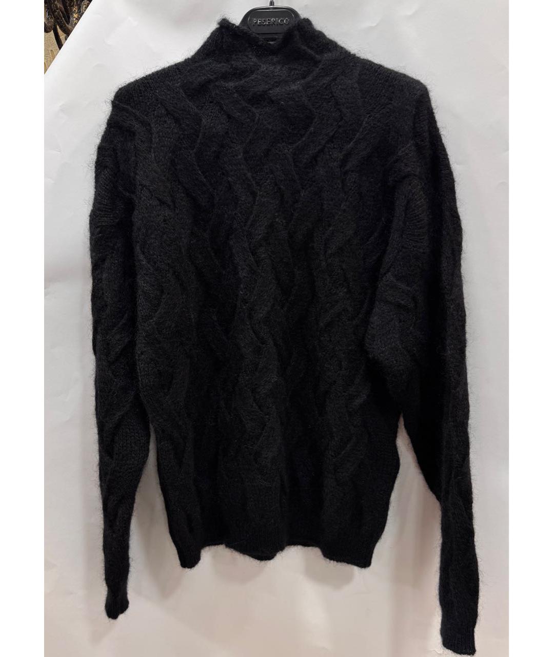 SEMICOUTURE Черный шерстяной джемпер / свитер, фото 9