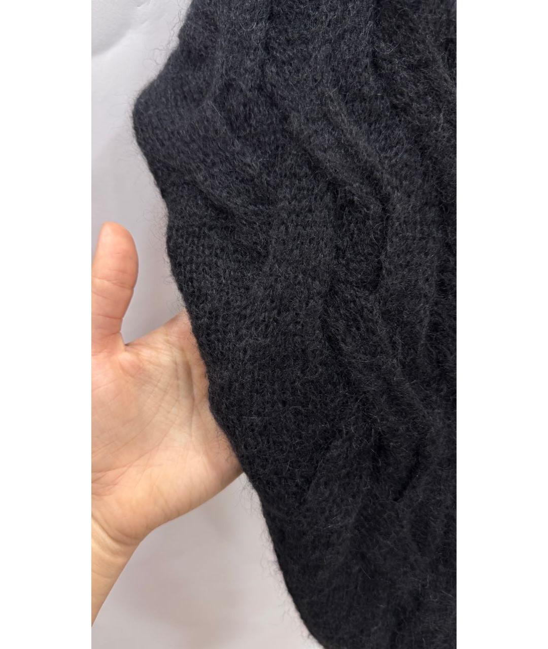 SEMICOUTURE Черный шерстяной джемпер / свитер, фото 7