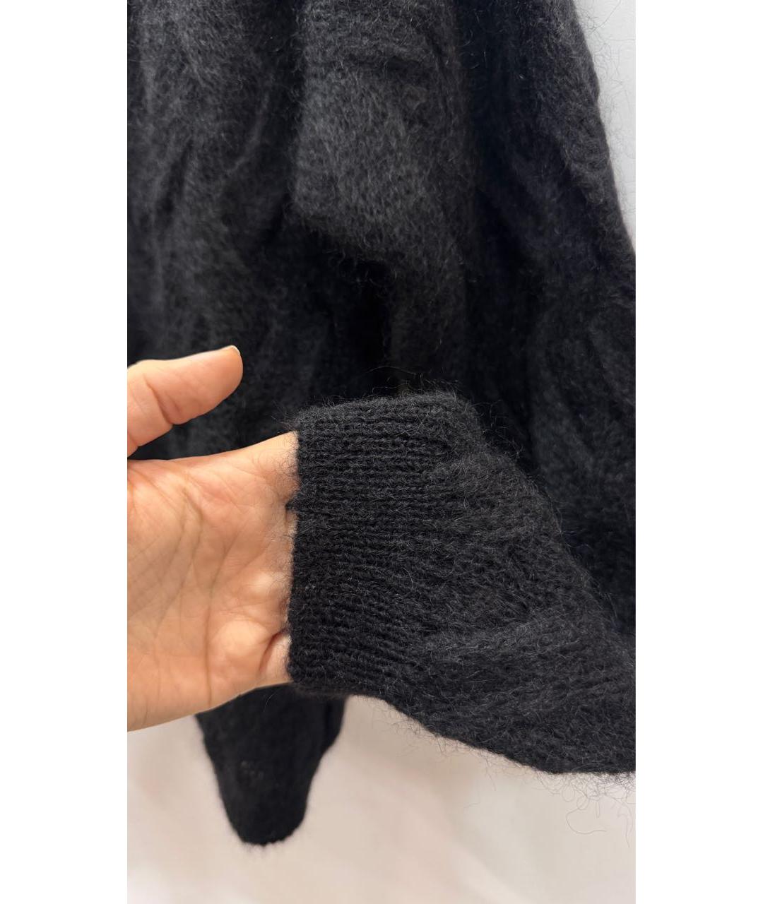 SEMICOUTURE Черный шерстяной джемпер / свитер, фото 5