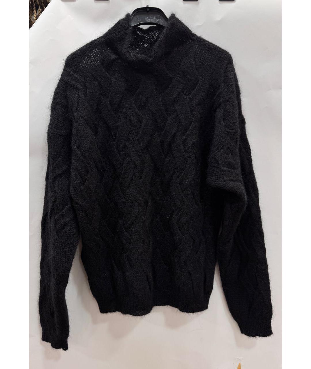 SEMICOUTURE Черный шерстяной джемпер / свитер, фото 2