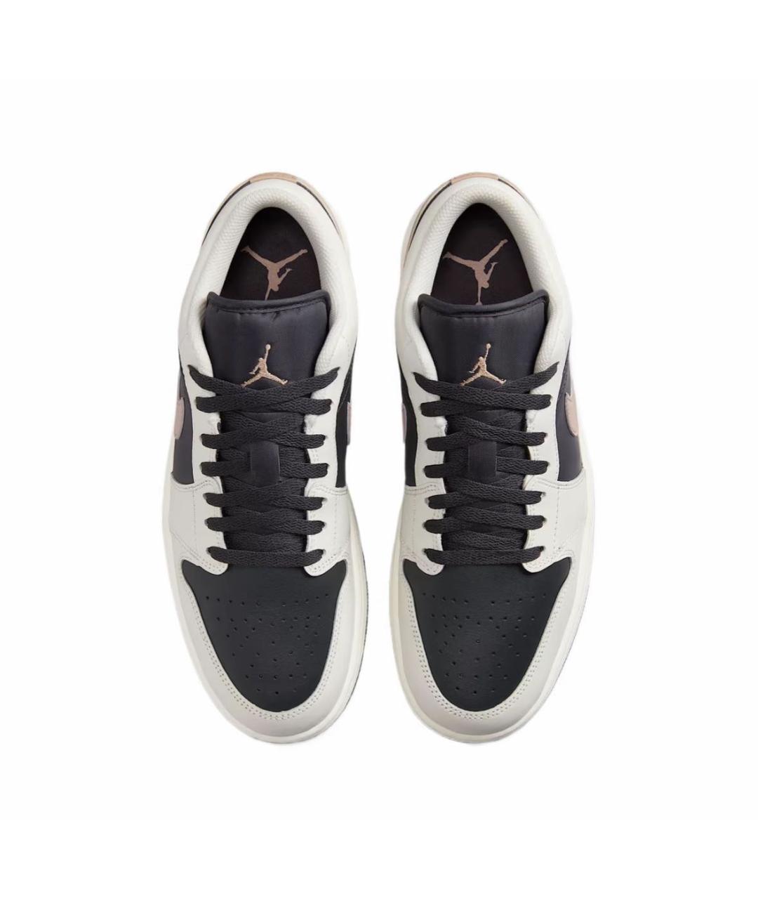 JORDAN Белые кожаные низкие кроссовки / кеды, фото 3