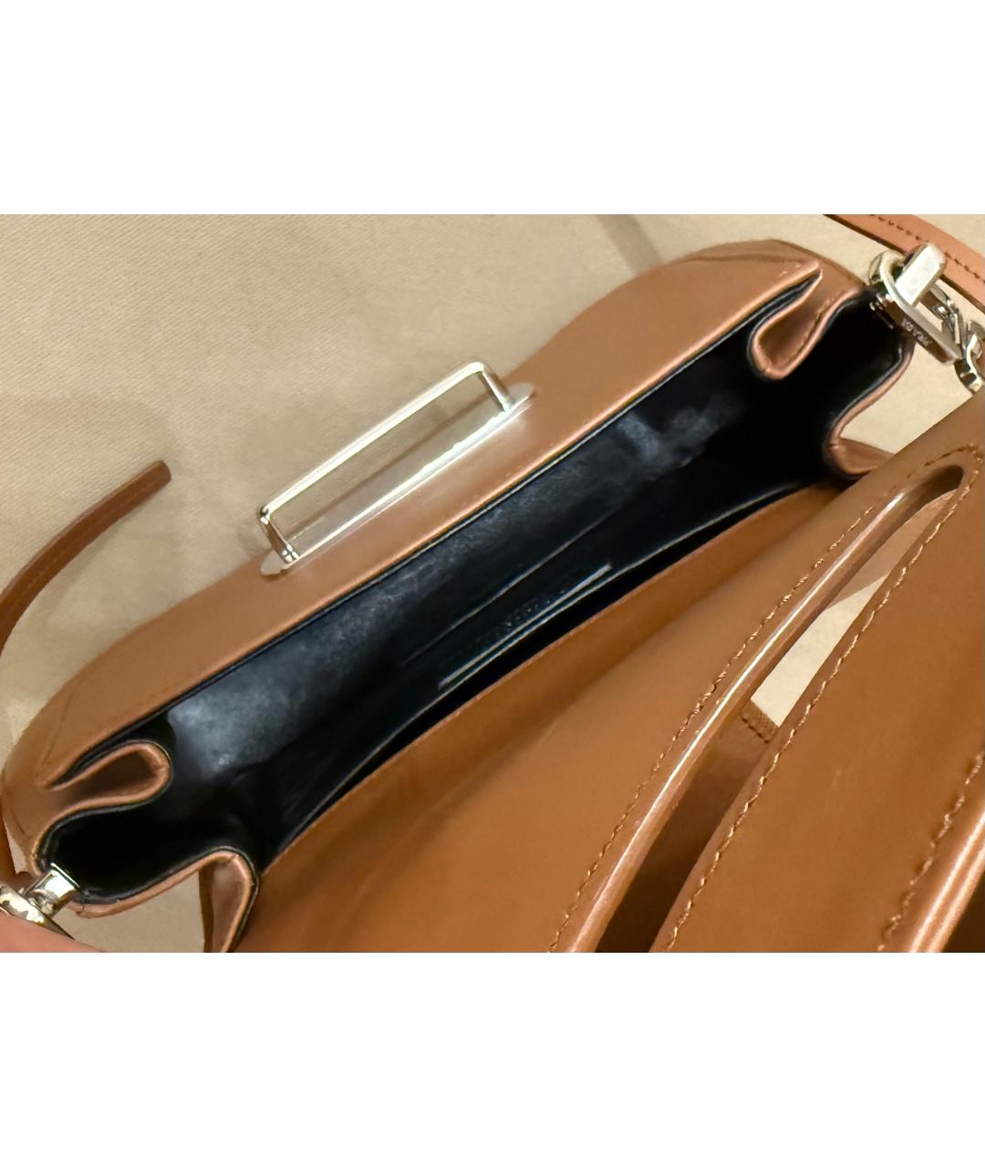 PRADA Коричневая кожаная сумка через плечо, фото 4