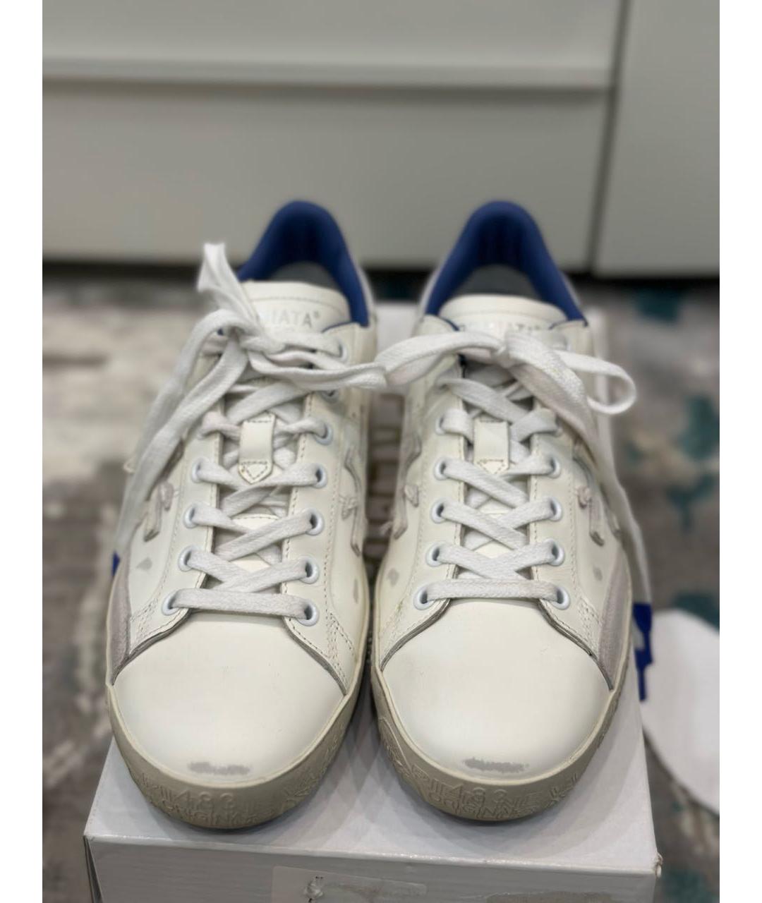 PREMIATA Белые кожаные кеды, фото 2