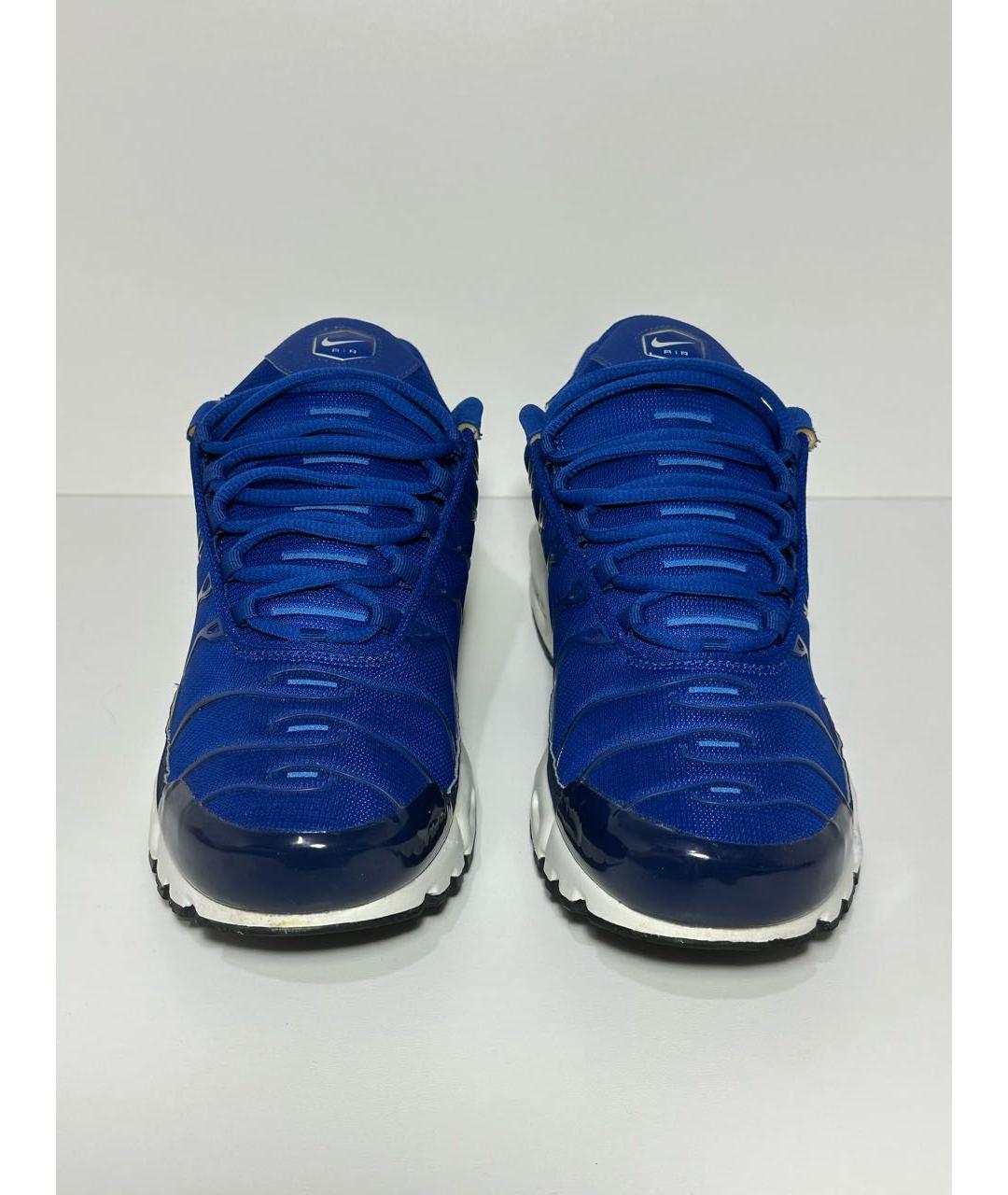 NIKE Синие синтетические низкие кроссовки / кеды, фото 2