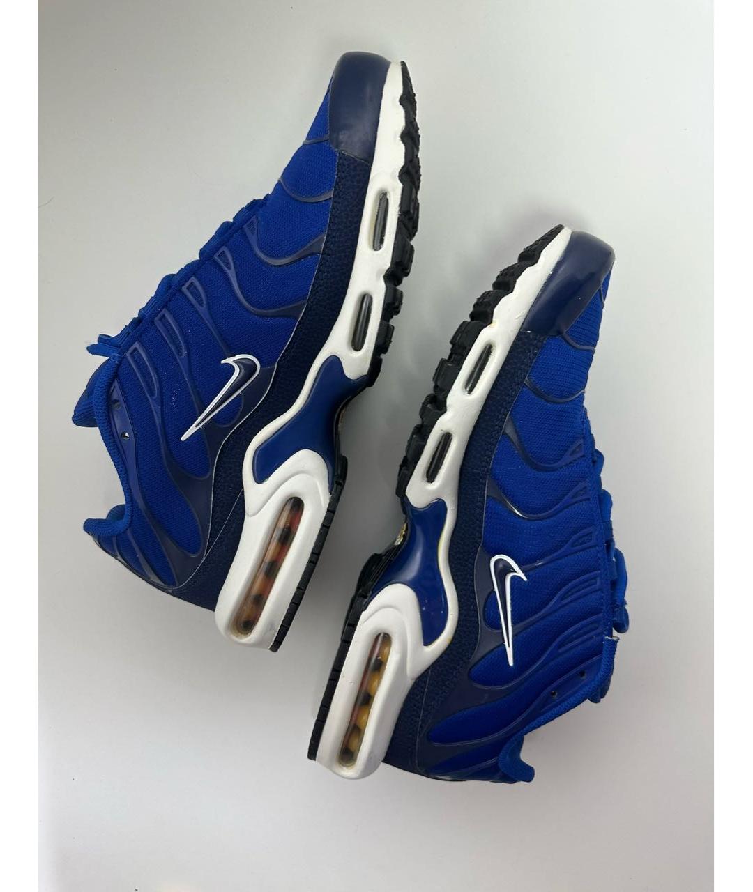 NIKE Синие синтетические низкие кроссовки / кеды, фото 7