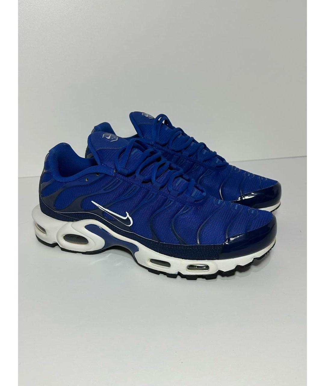 NIKE Синие синтетические низкие кроссовки / кеды, фото 5