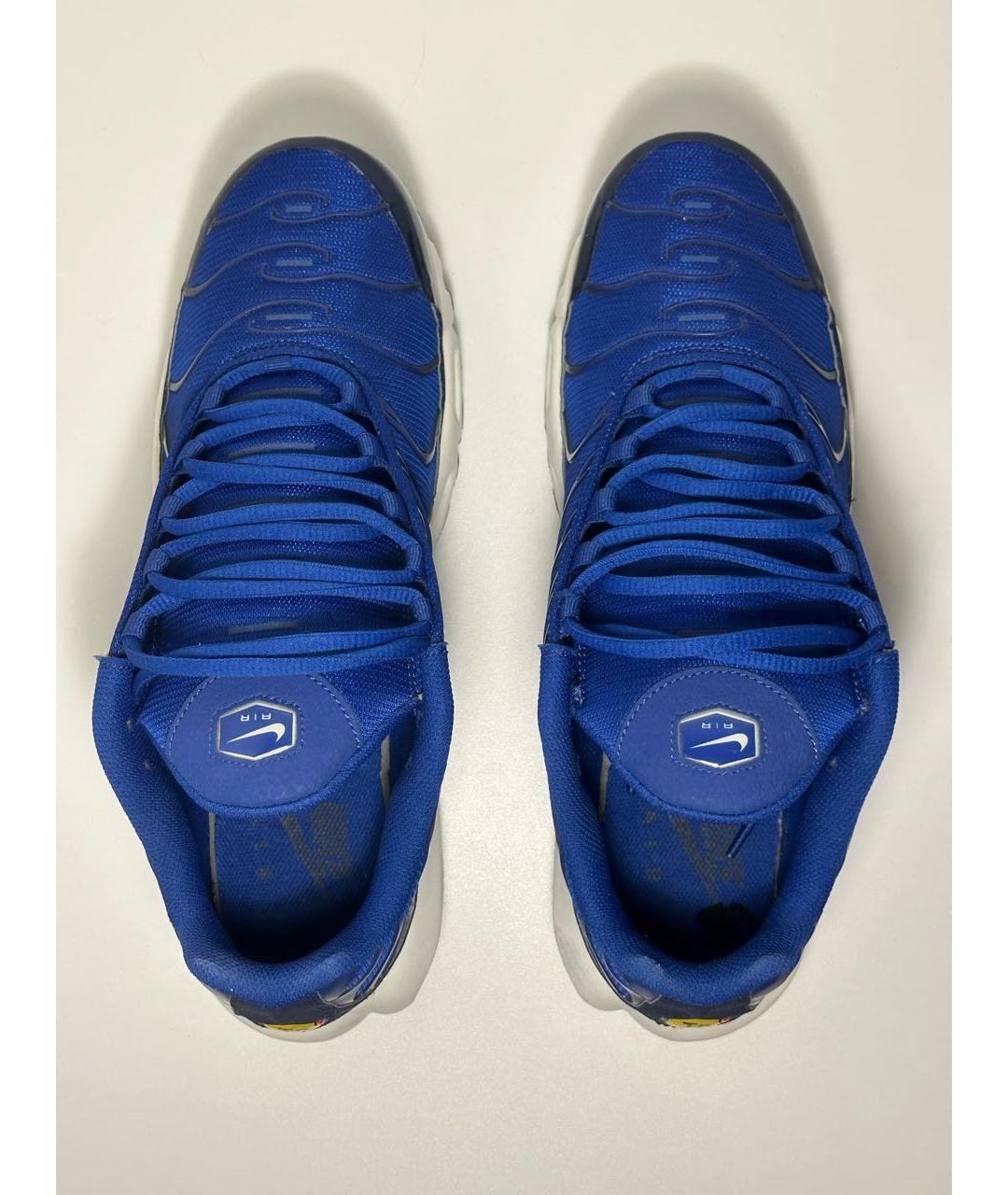 NIKE Синие синтетические низкие кроссовки / кеды, фото 3