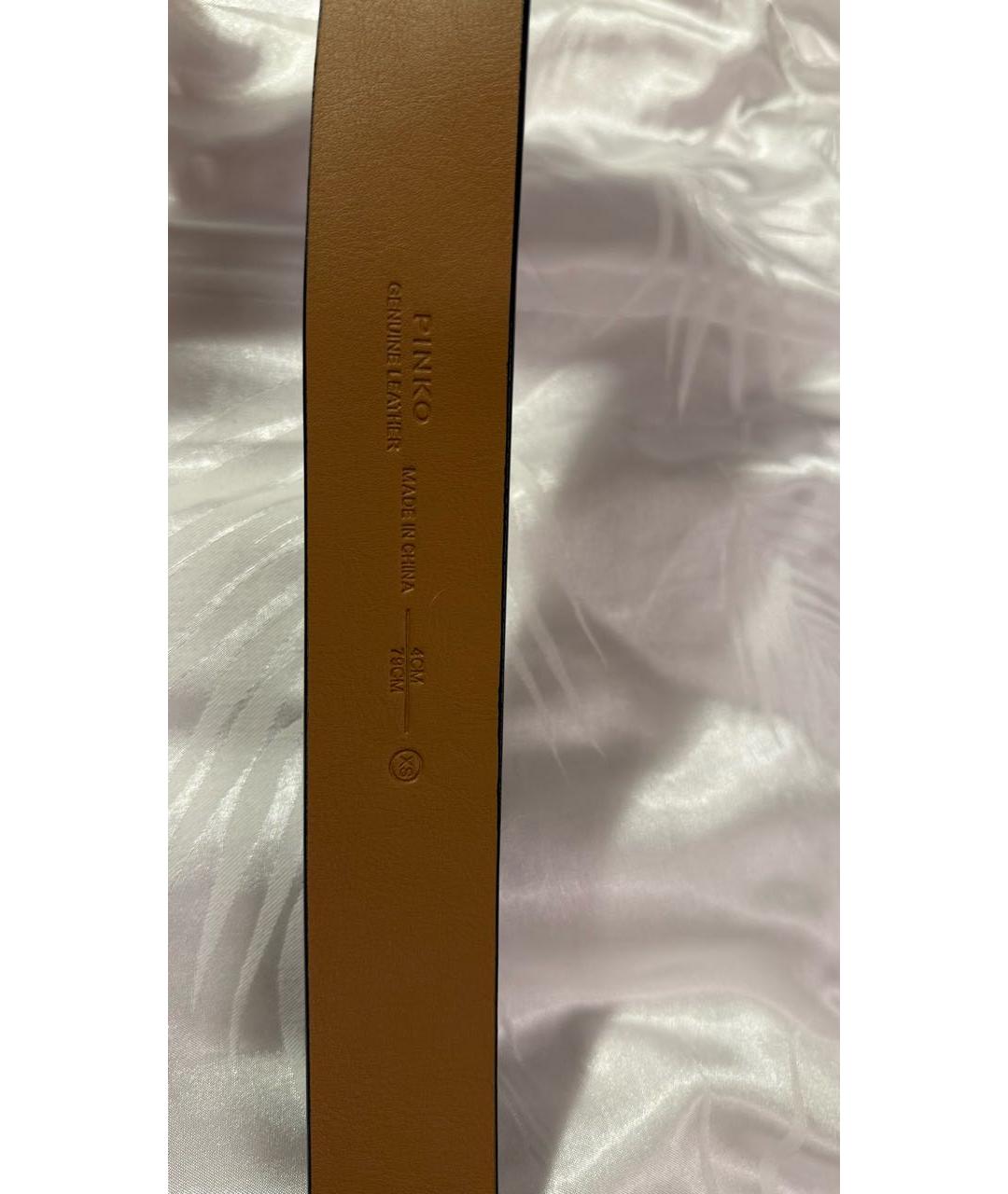 PINKO Черный замшевый ремень, фото 3