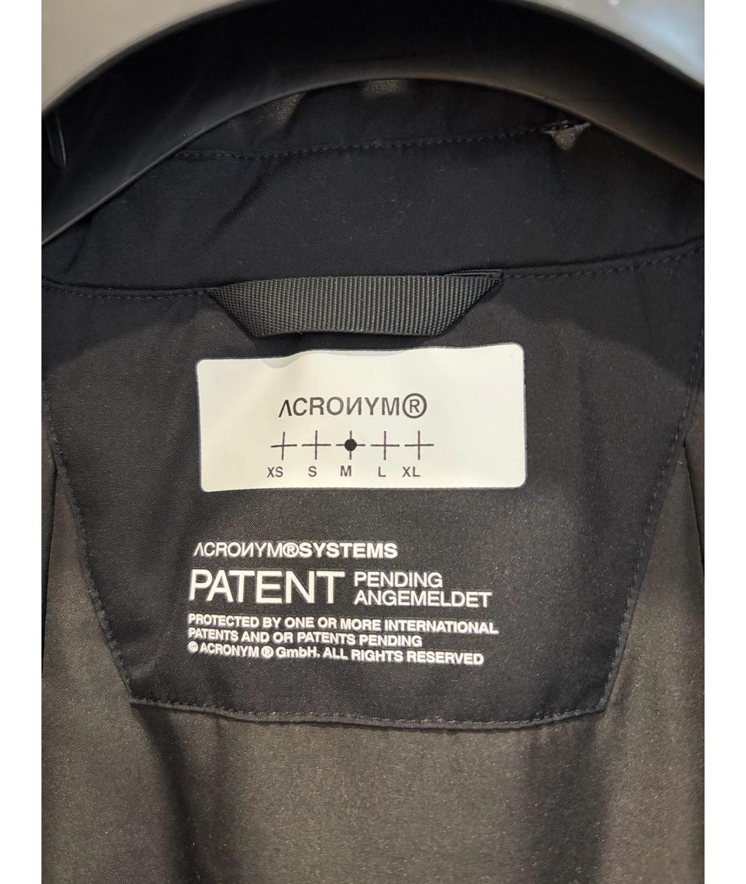 ACRONYM® Черный полиамидовый тренч / плащ, фото 3