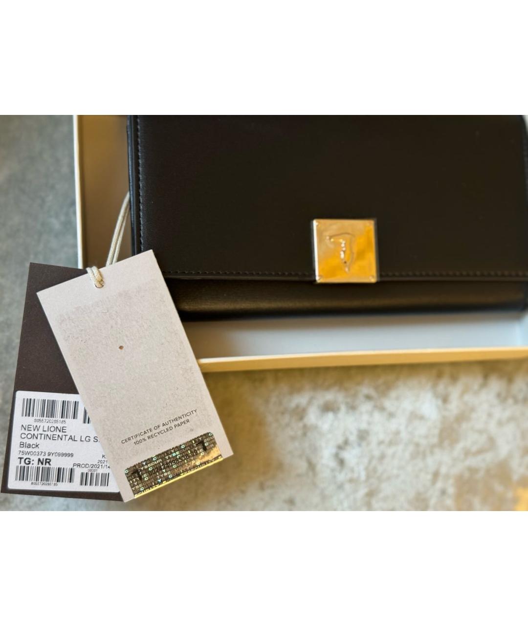 TRUSSARDI JEANS Черный кошелек из искусственной кожи, фото 5