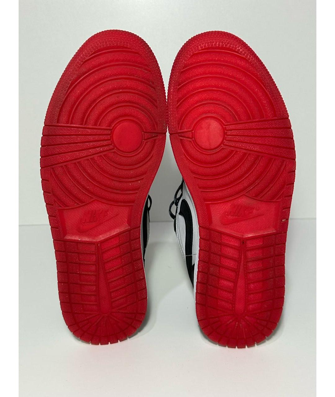 JORDAN Черные нубуковые низкие кроссовки / кеды, фото 8