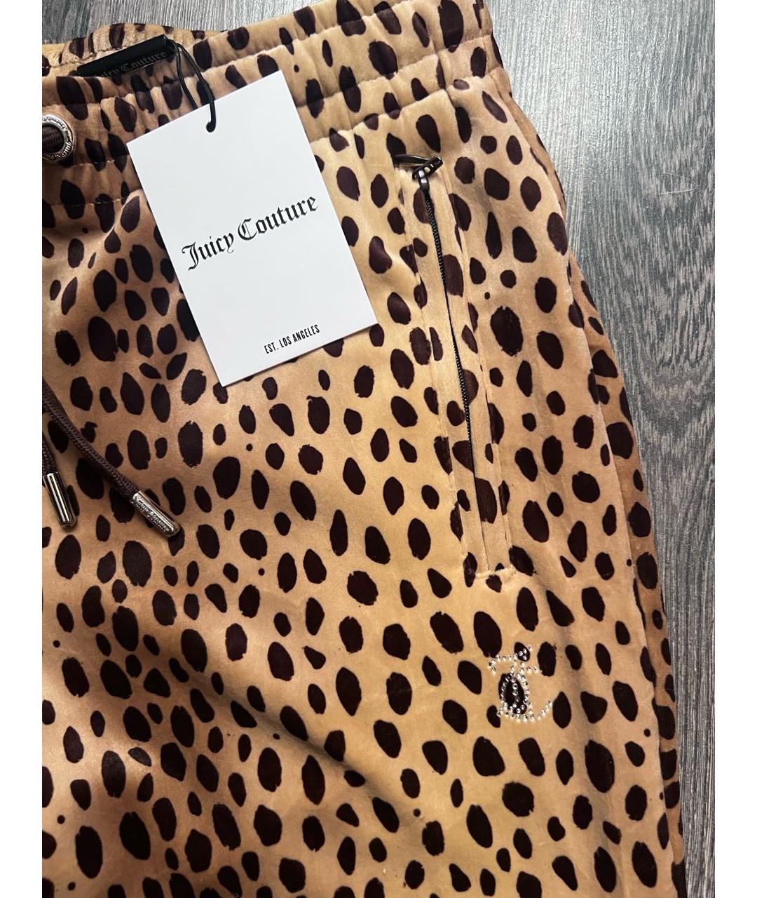 JUICY COUTURE Велюровые прямые брюки, фото 3