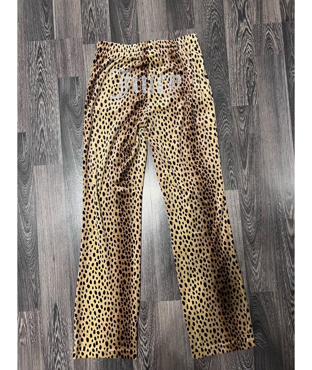 JUICY COUTURE Велюровые прямые брюки, фото 2