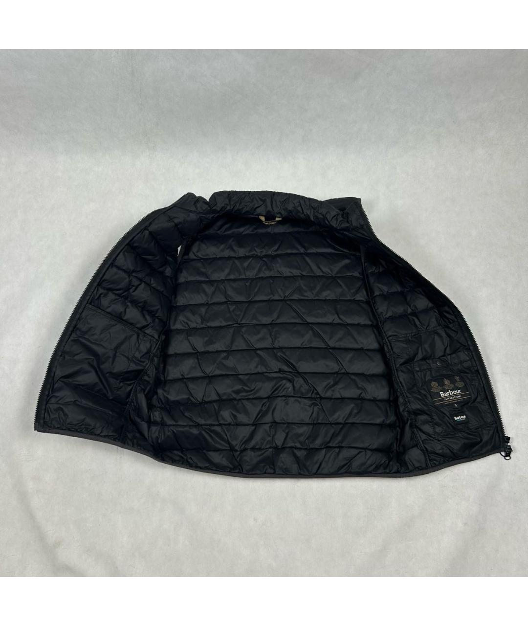 BARBOUR Черный полиэстеровый жилет, фото 3