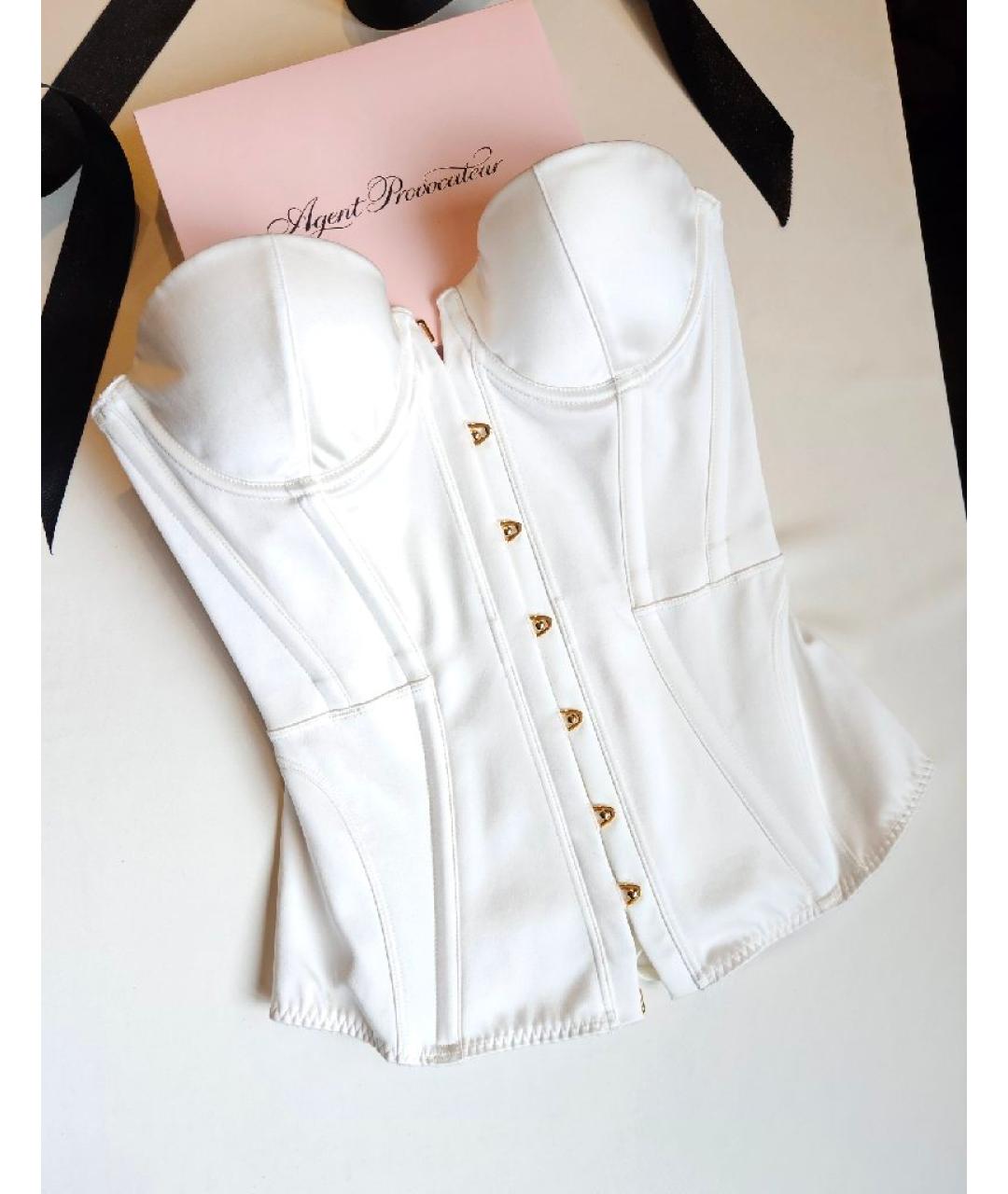 AGENT PROVOCATEUR Белый полиэстеровый корсет, фото 3