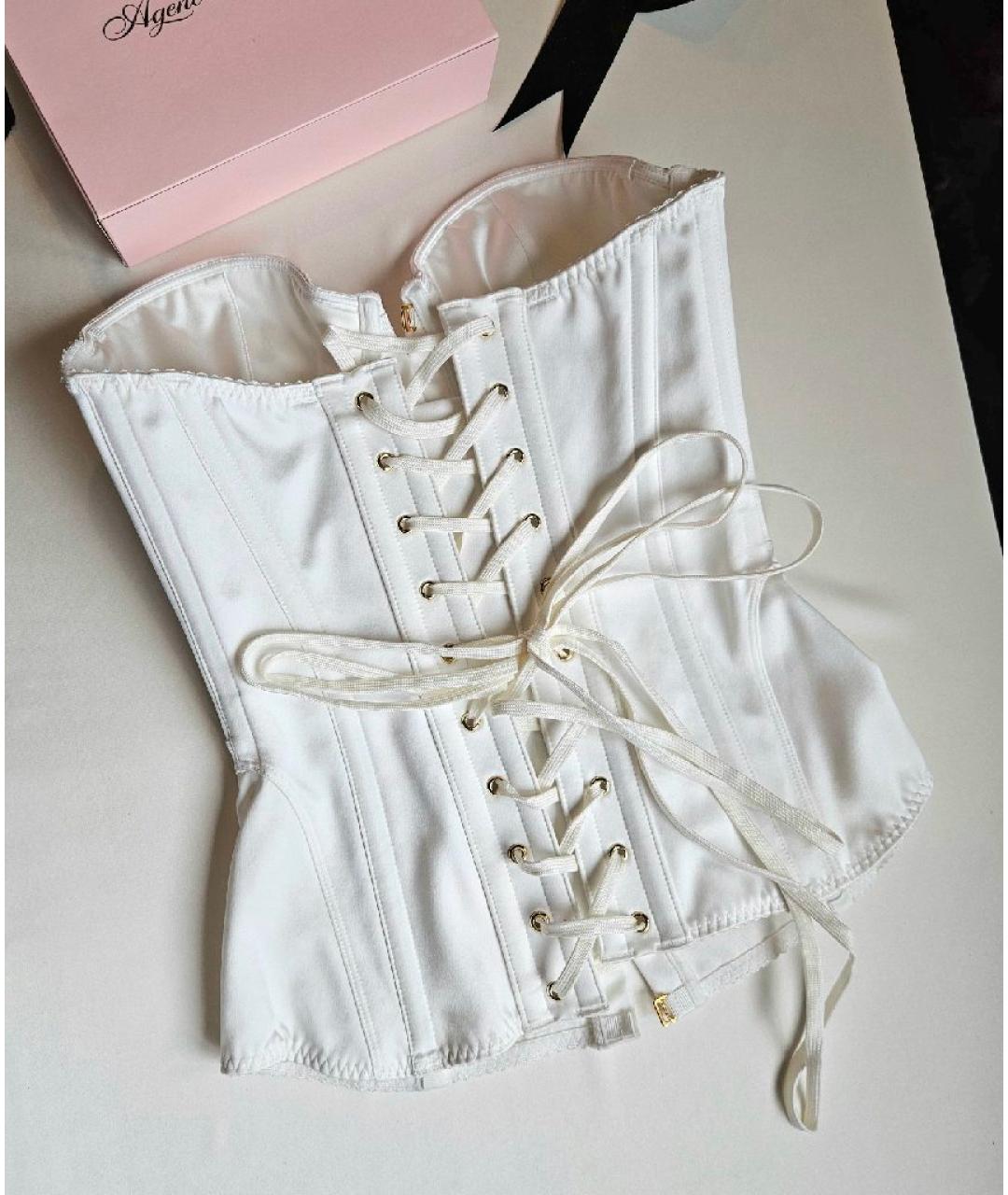 AGENT PROVOCATEUR Белый полиэстеровый корсет, фото 5