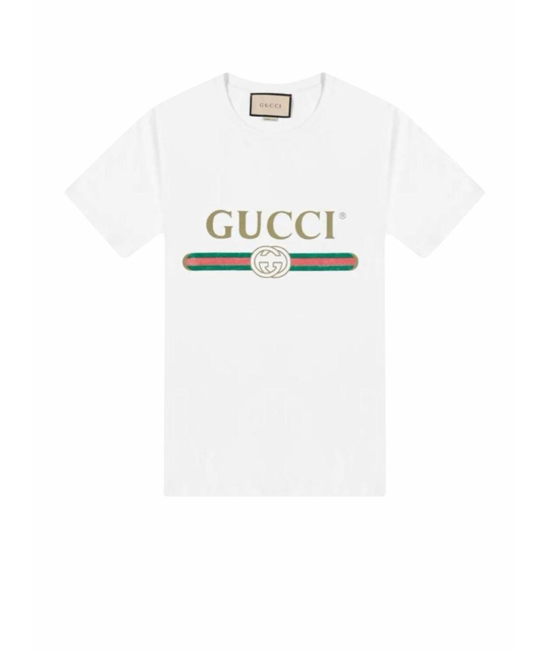 GUCCI Белая футболка, фото 1