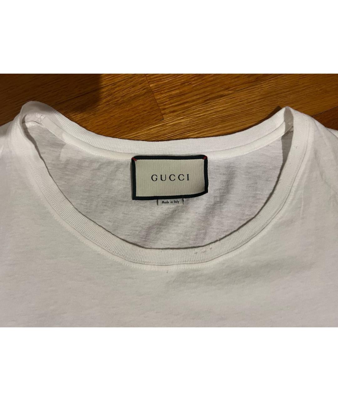 GUCCI Белая футболка, фото 7