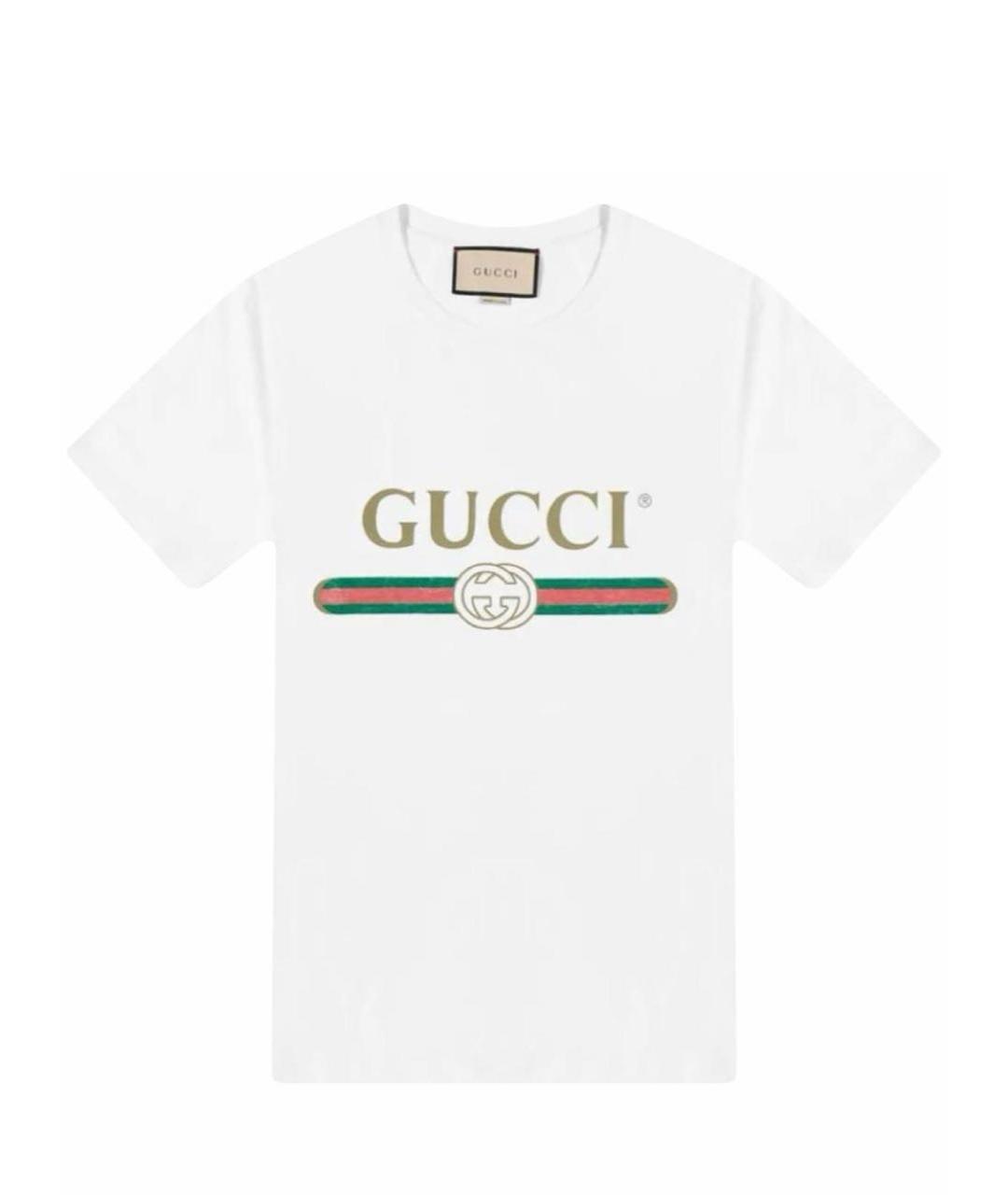 GUCCI Белая футболка, фото 9