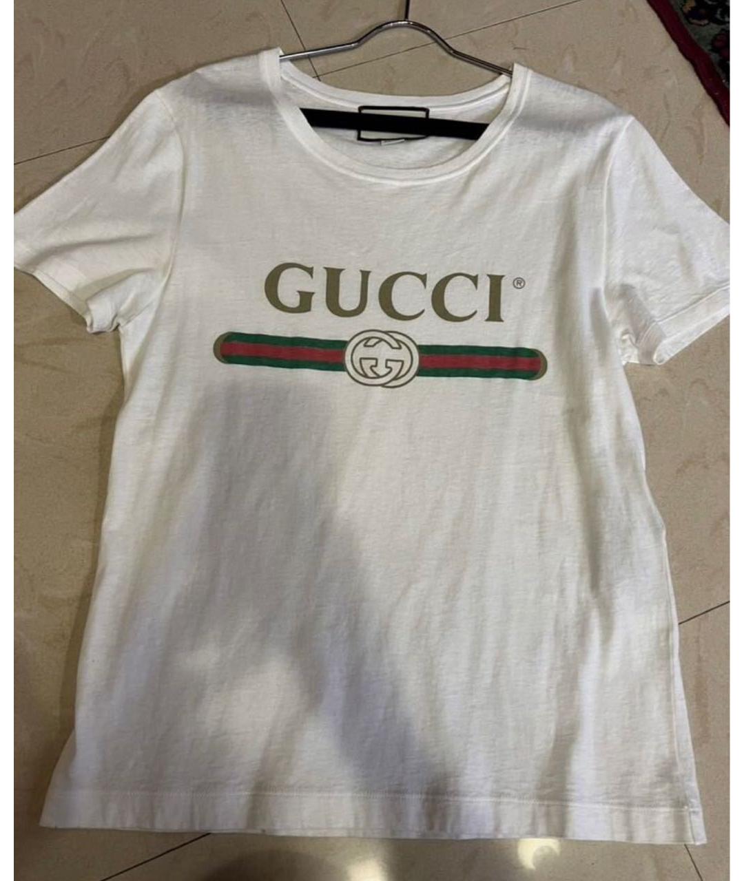 GUCCI Белая футболка, фото 8