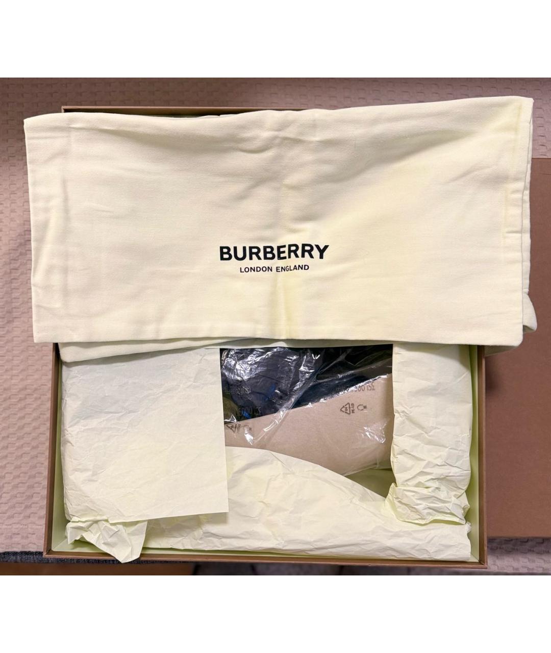 BURBERRY Черные кожаные полусапоги, фото 8