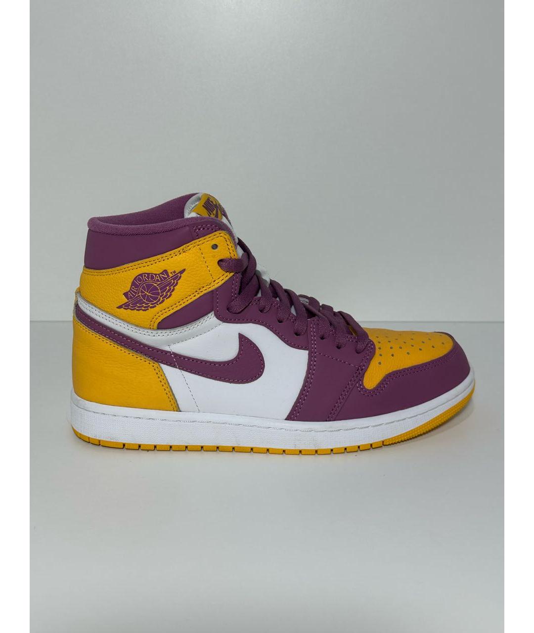 JORDAN Мульти кожаные высокие кроссовки / кеды, фото 9