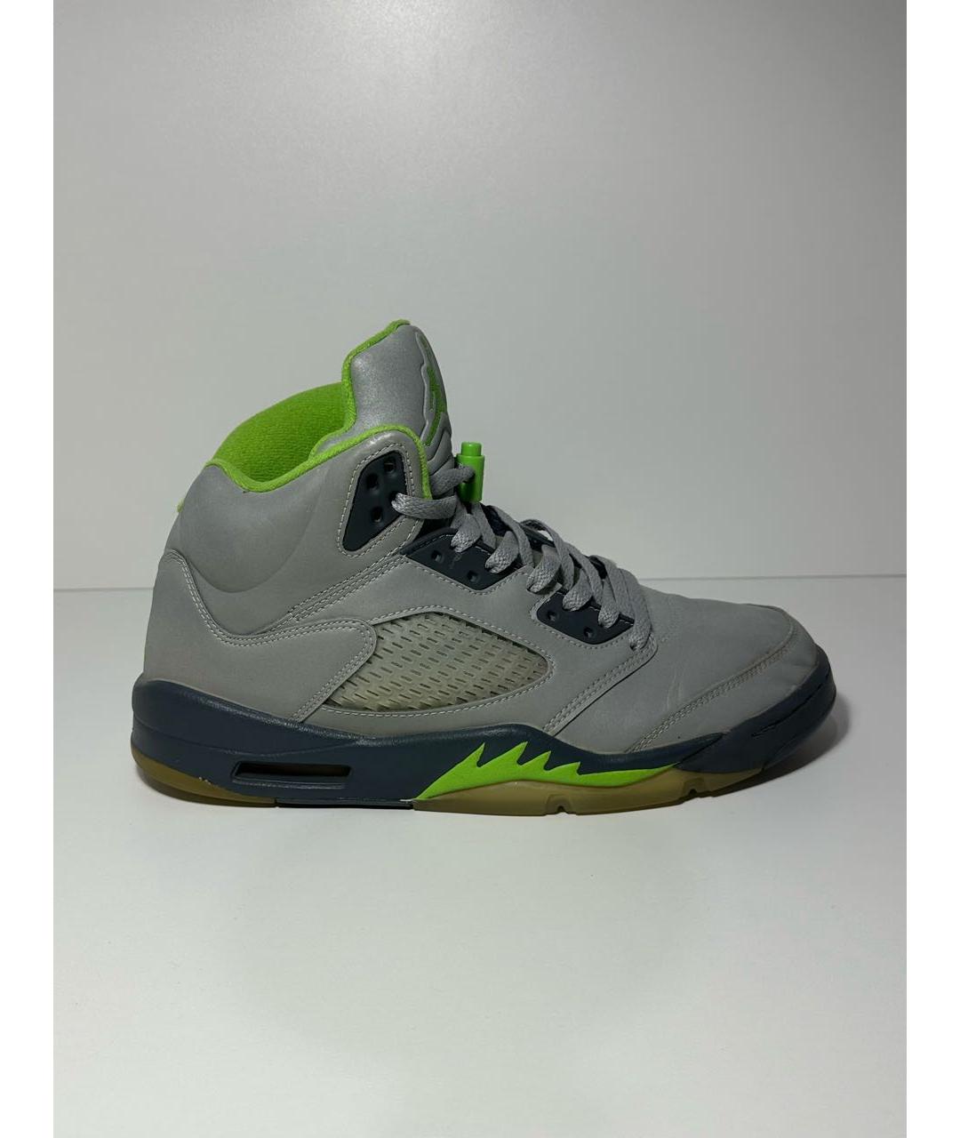 JORDAN Серые высокие кроссовки / кеды, фото 9