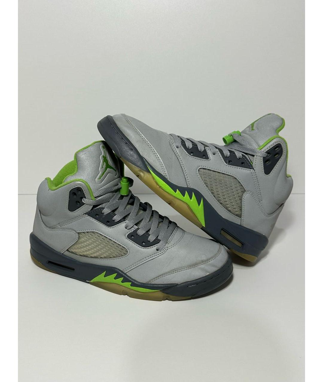 JORDAN Серые высокие кроссовки / кеды, фото 6