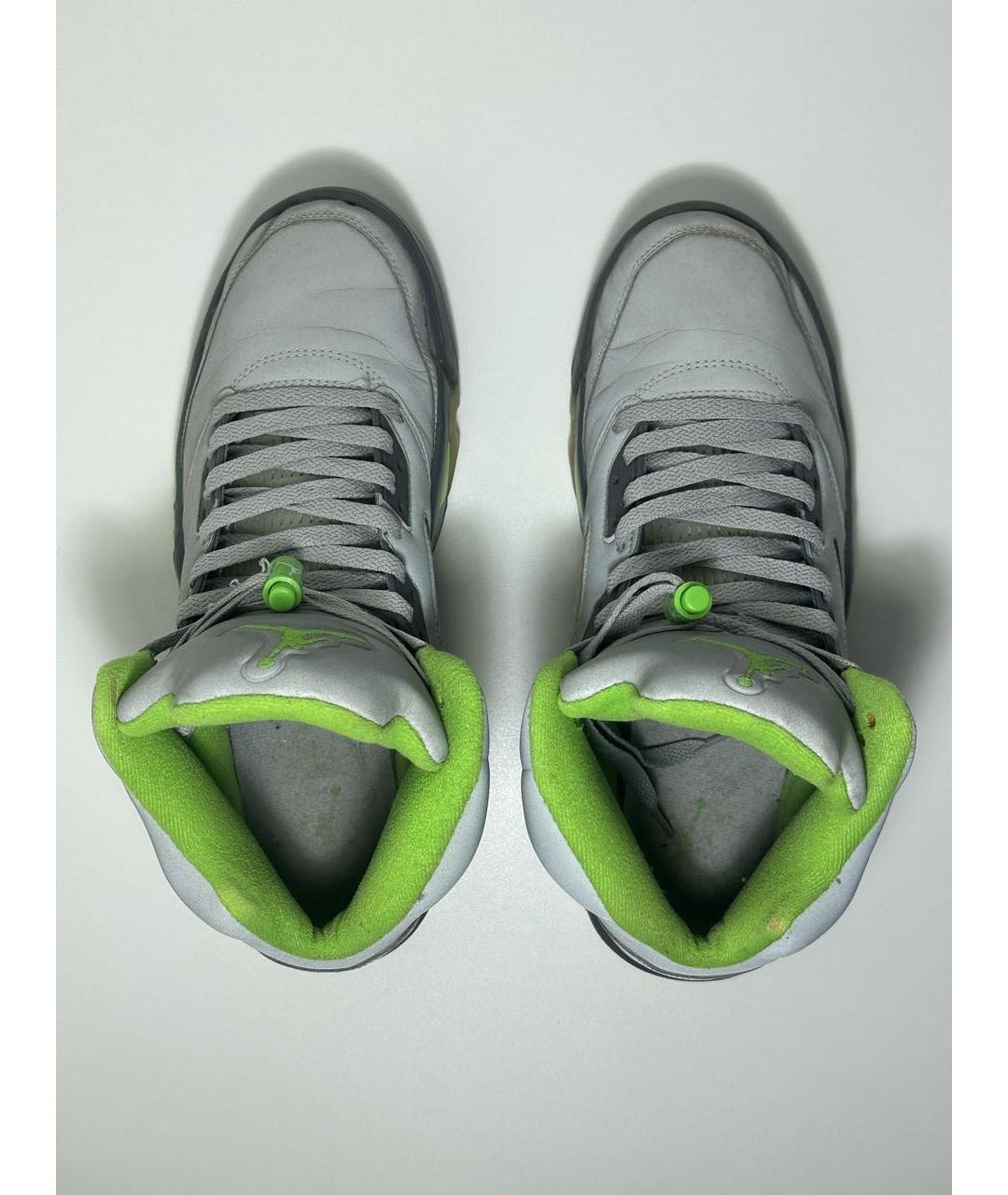 JORDAN Серые высокие кроссовки / кеды, фото 3