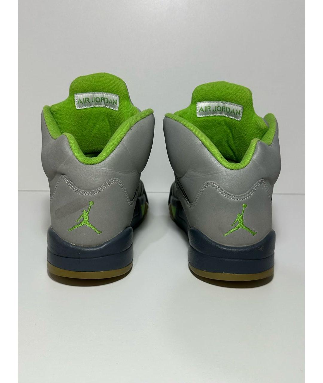 JORDAN Серые высокие кроссовки / кеды, фото 4