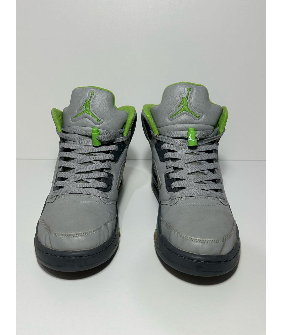 JORDAN Серые высокие кроссовки / кеды, фото 2