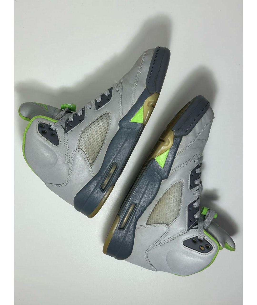 JORDAN Серые высокие кроссовки / кеды, фото 7