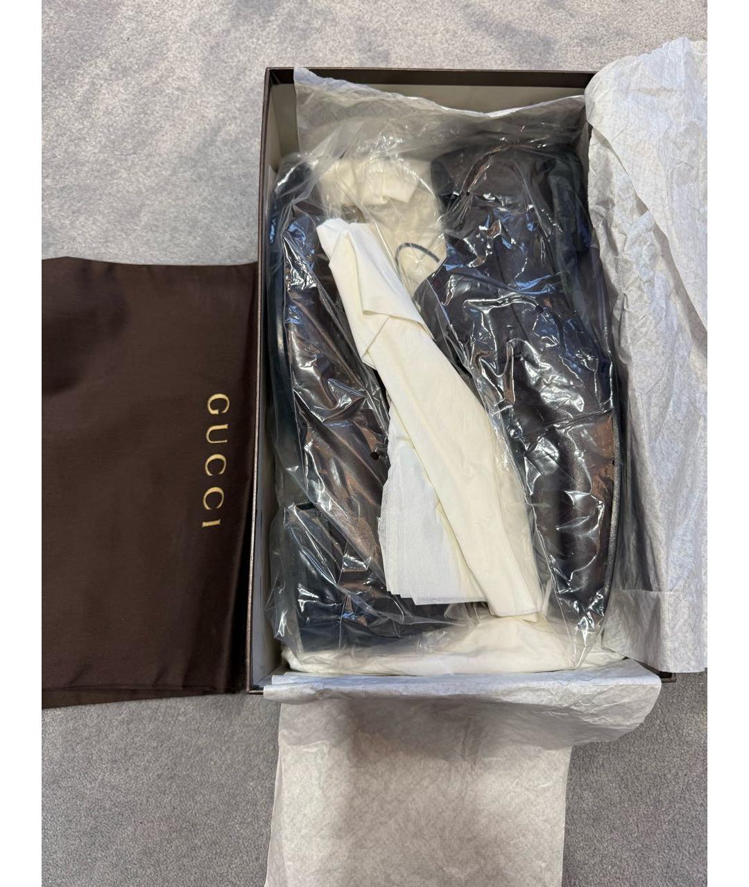 GUCCI Коричневые кожаные туфли, фото 7