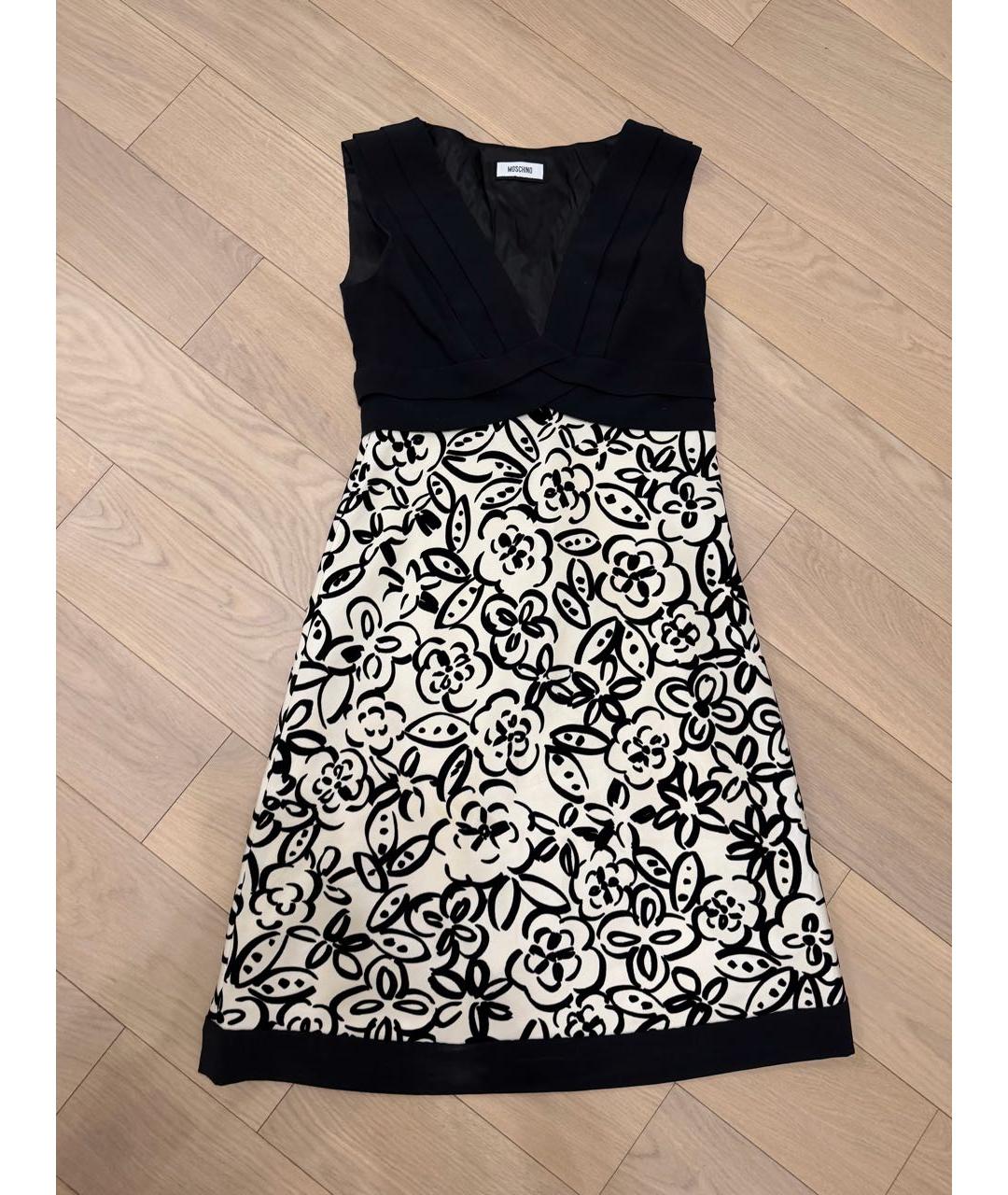 MOSCHINO Черное полиэстеровое повседневное платье, фото 6