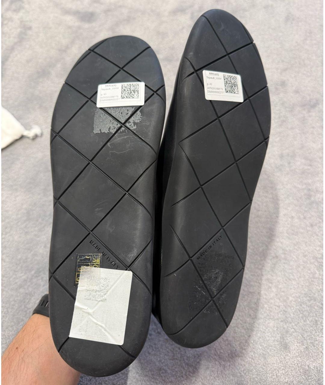 BOTTEGA VENETA Черные кожаные туфли, фото 7