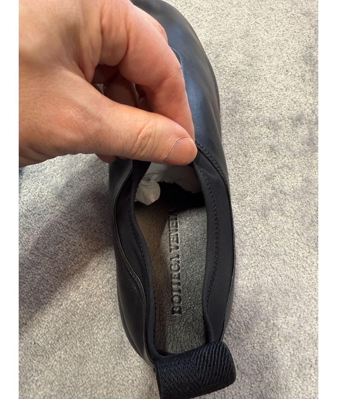 BOTTEGA VENETA Черные кожаные туфли, фото 6
