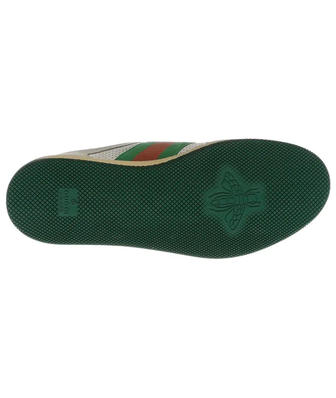 GUCCI Бежевые кожаные кроссовки, фото 3