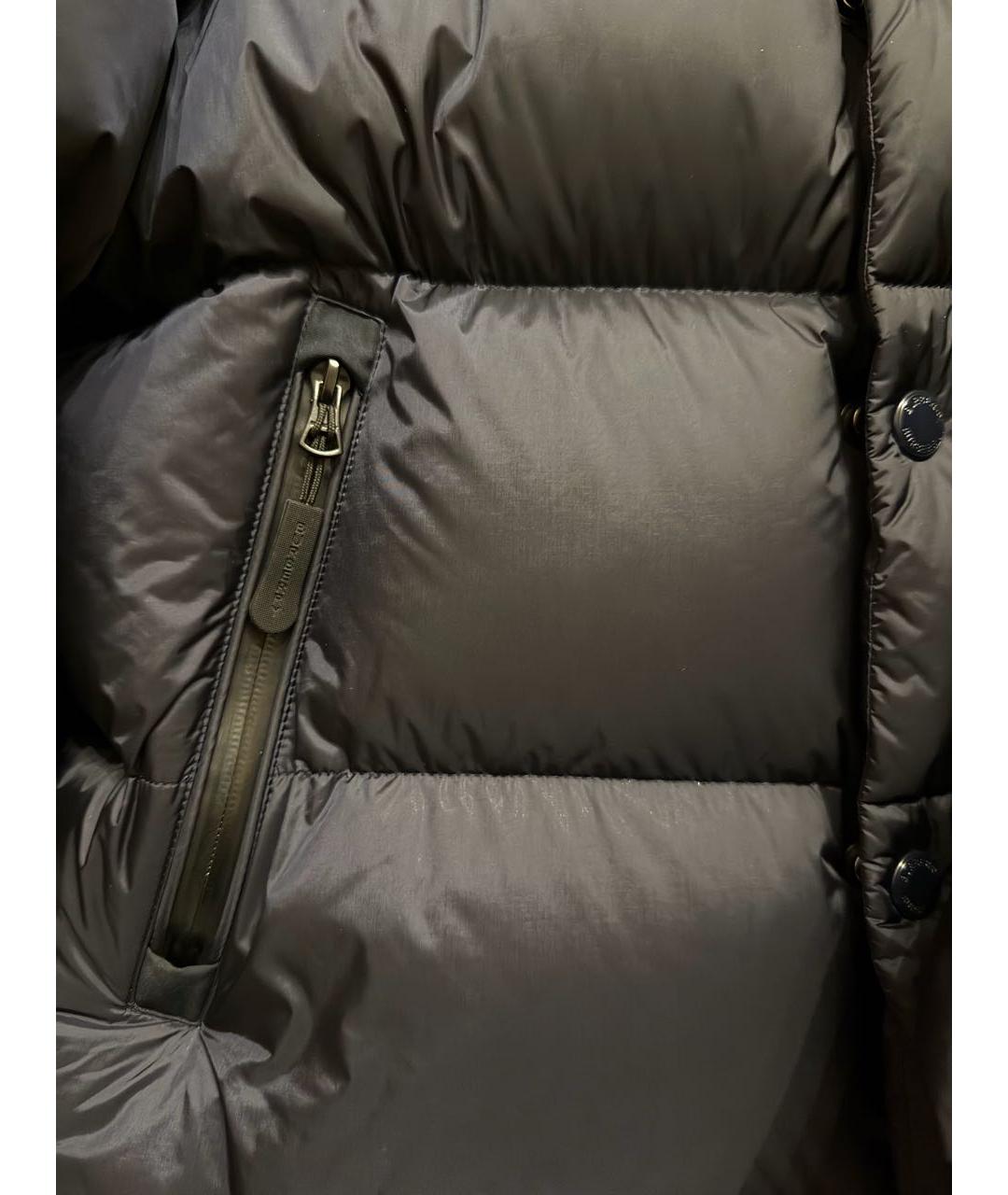 BURBERRY Темно-синий полиамидовый пуховик, фото 2