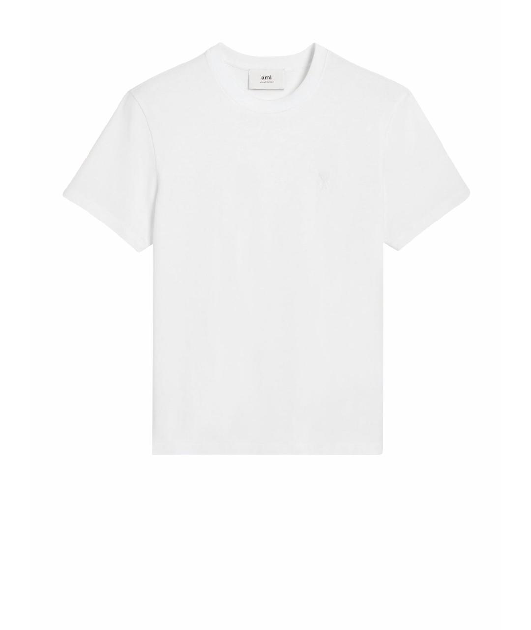 Ami Paris Белая хлопковая футболка, фото 1