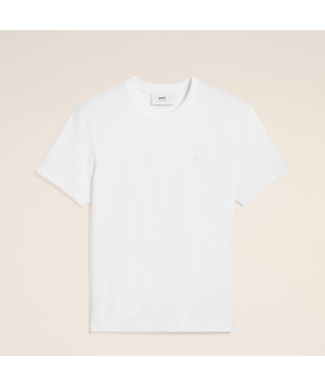 Ami Paris Белая хлопковая футболка, фото 5